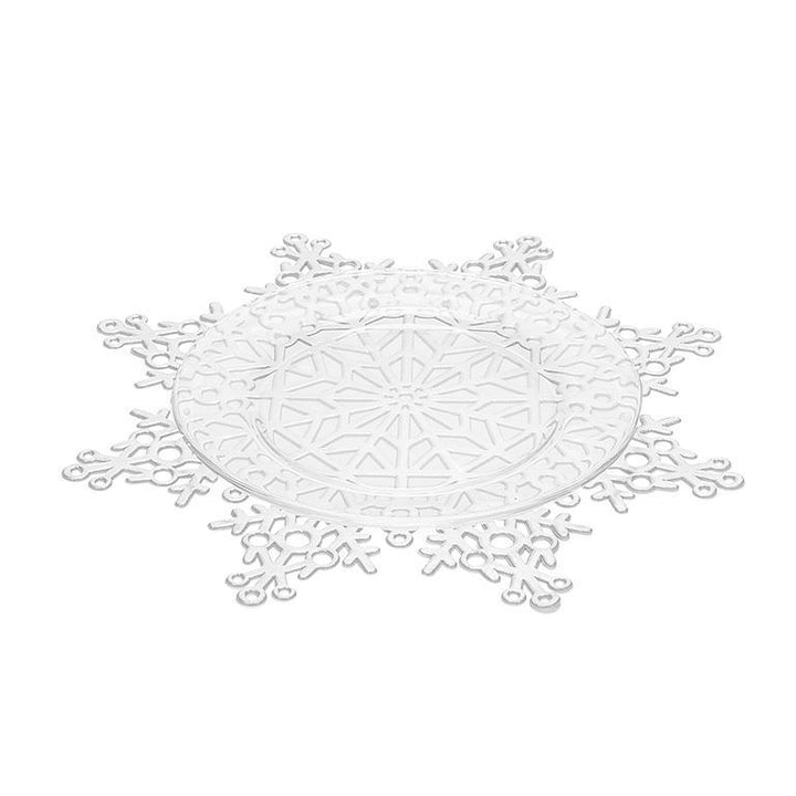 CUTOUT SNOWFLAKE PLACEMAT - SILVER 15''D