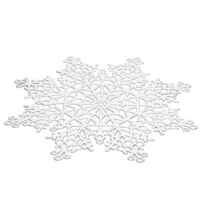 CUTOUT SNOWFLAKE PLACEMAT - SILVER 15''D