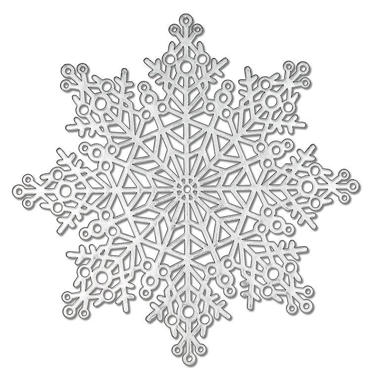 CUTOUT SNOWFLAKE PLACEMAT - SILVER 15''D