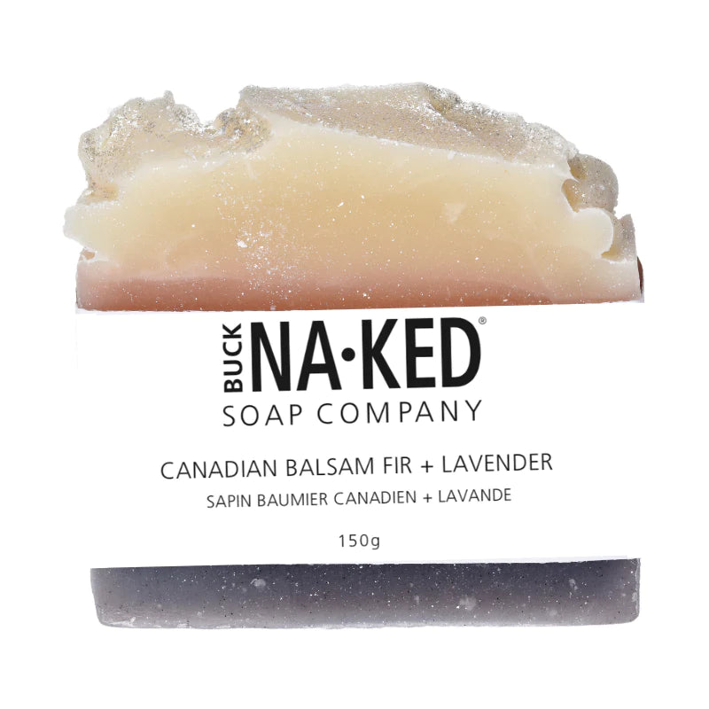 BUCK NAKED CANADIAN BALSAM FIR & LAVENDER SOAP - 150g
