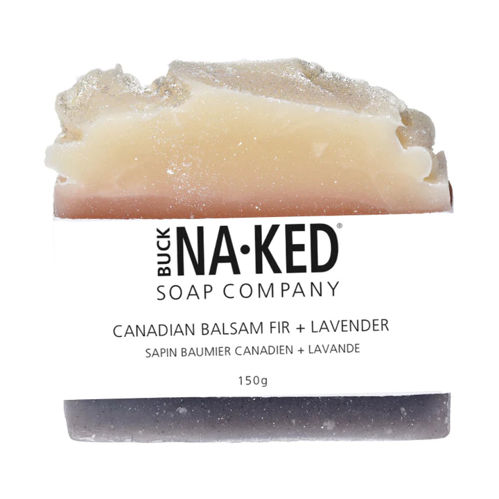 BUCK NAKED CANADIAN BALSAM FIR & LAVENDER SOAP - 150g
