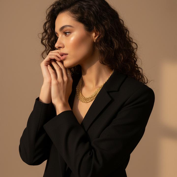 Braided Charm Chain Necklace