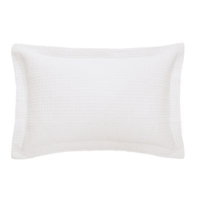 BRUNELLI RUSTIC WHITE JERSEY PILLOW SHAM KING