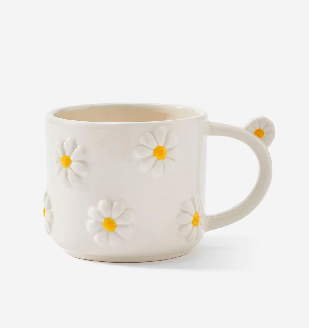 WHITE DAISY MUG 19OZ