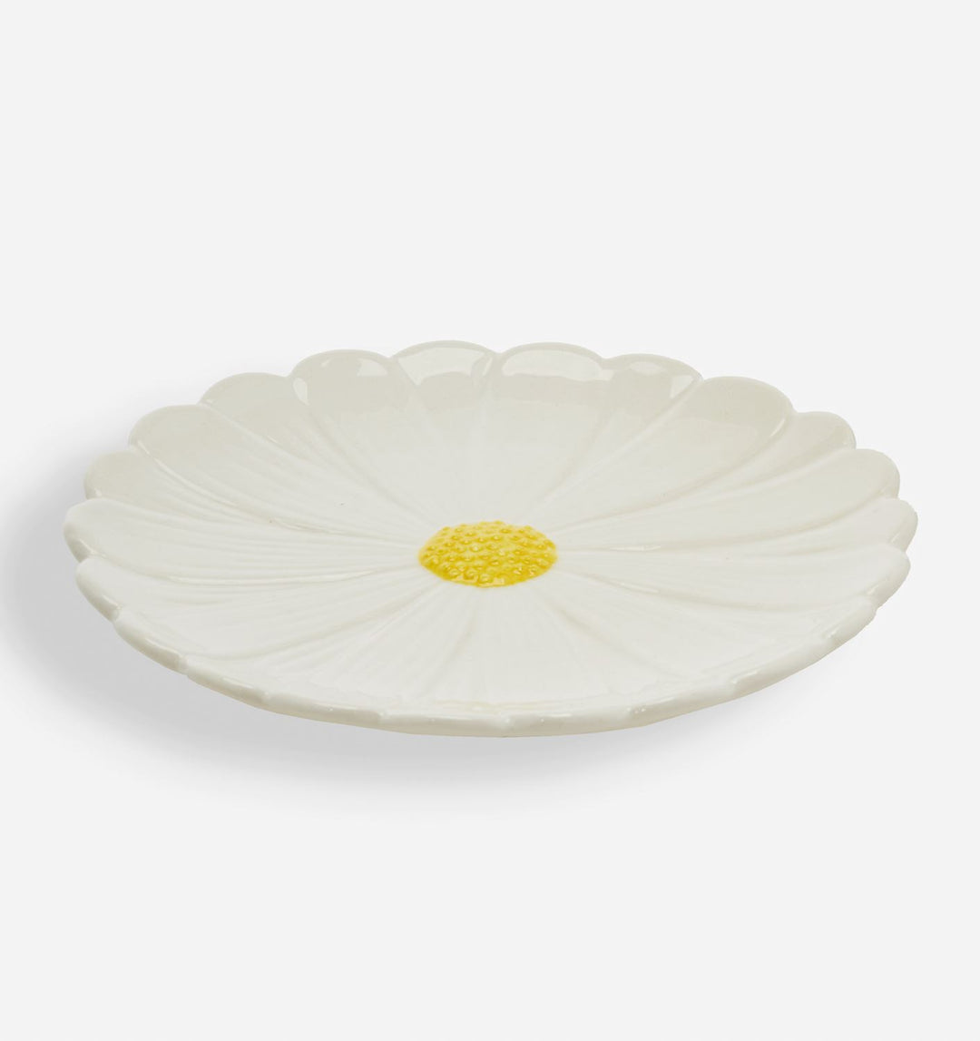 CERAMIC DAISY FLOWER PLATE
