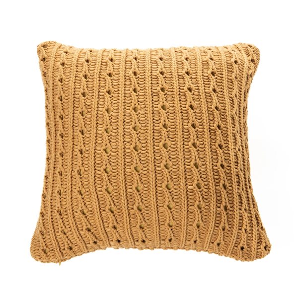 DALIDA MUSTARD DECORATIVE PILLOW 18X18