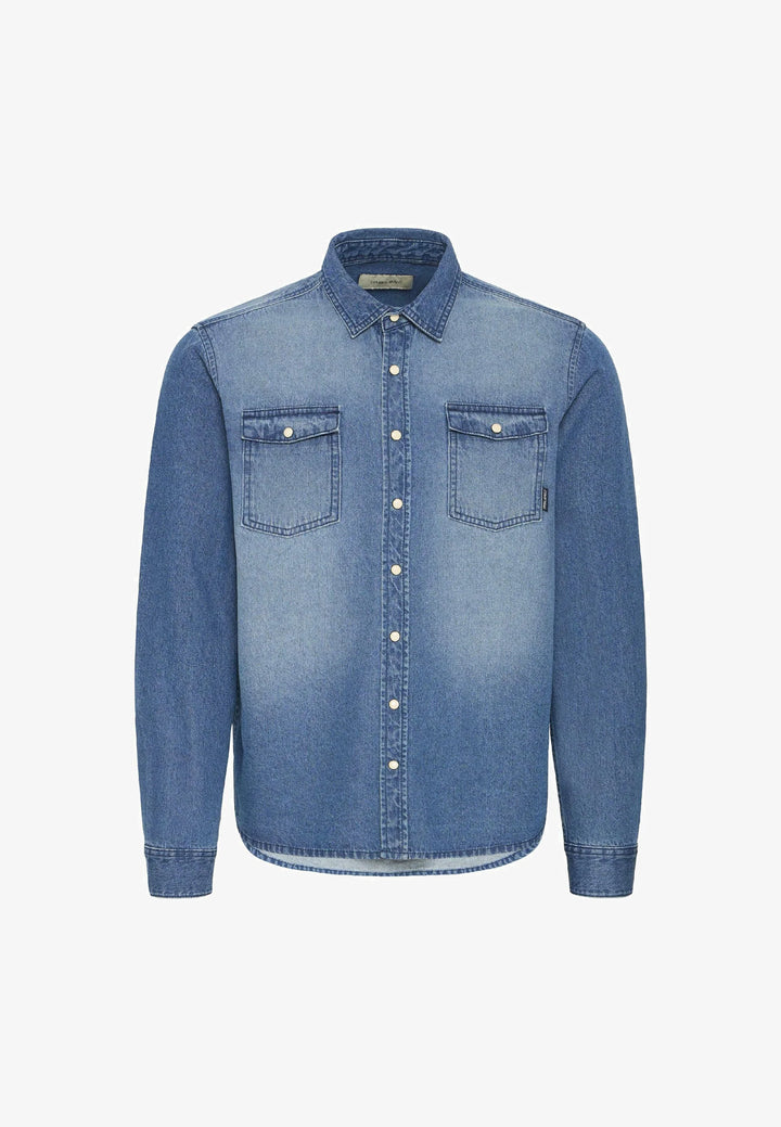 BHDARGO SHIRT "DENIM MIDDLE BLUE"