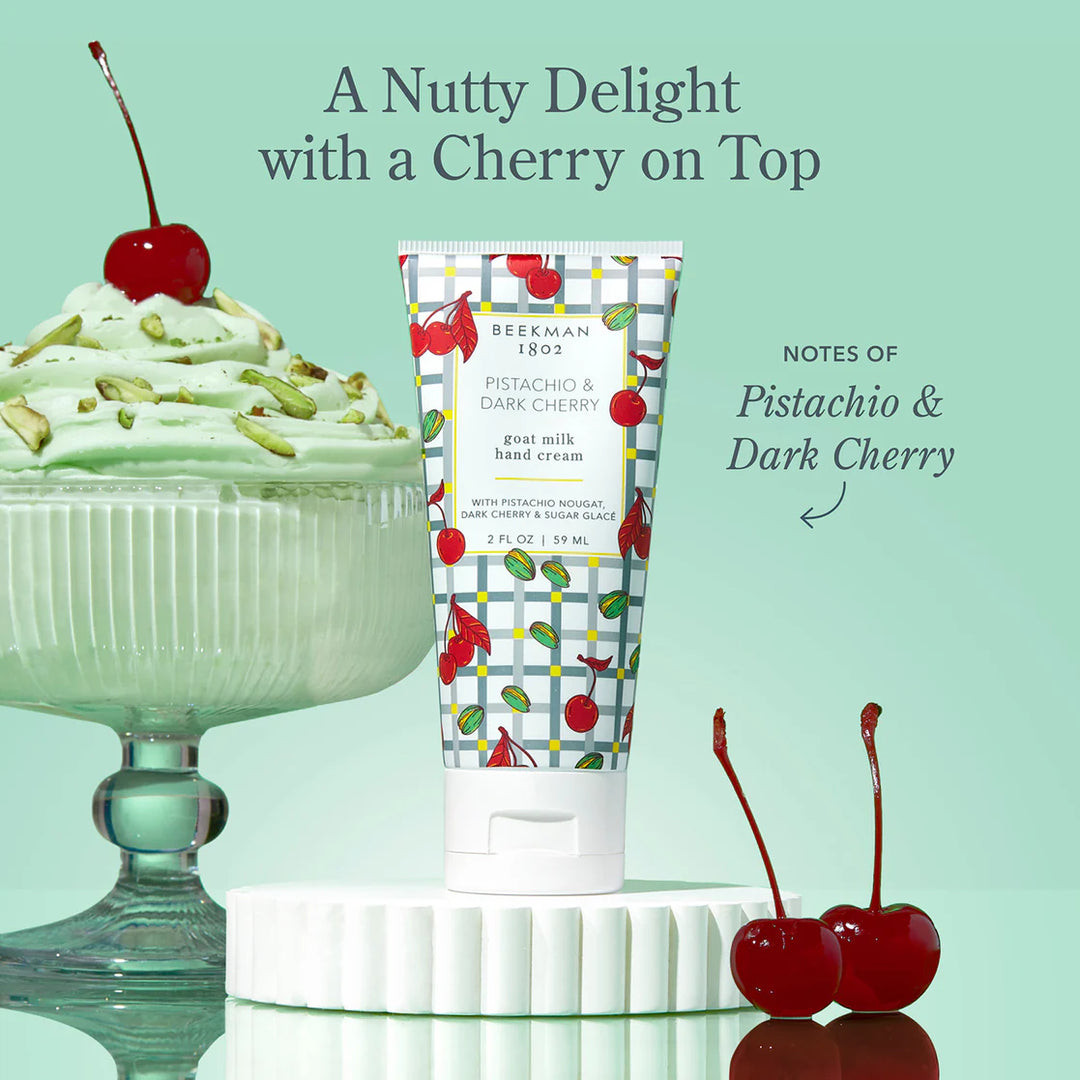 PISTACHIO &amp; DARK CHERRY HAND CREAM 2OZ
