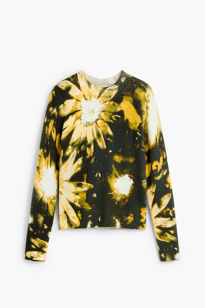 FLORAL PRINTED SWEATER "DARK BOTANIC"