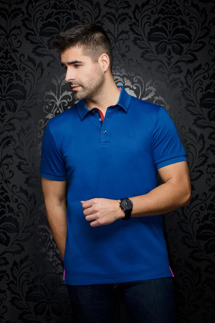 EAGLE POLO - ROYAL/WHITE/TANGERINE/TURQUOISE