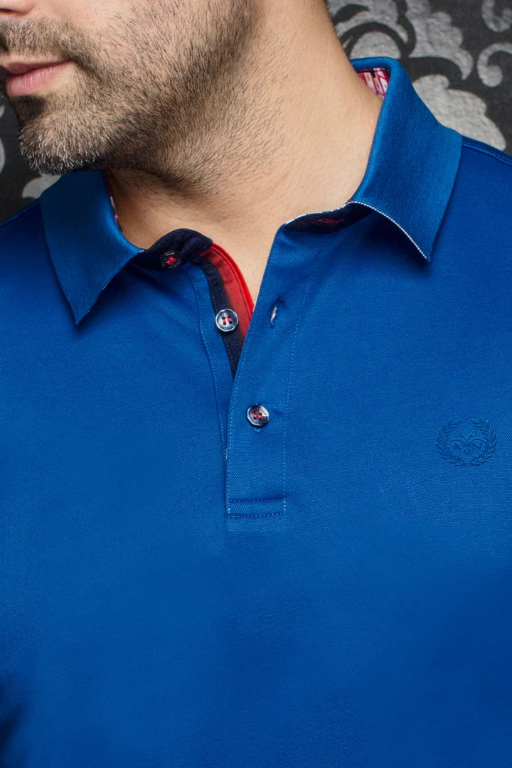 EAGLE POLO - ROYAL/WHITE/TANGERINE/TURQUOISE