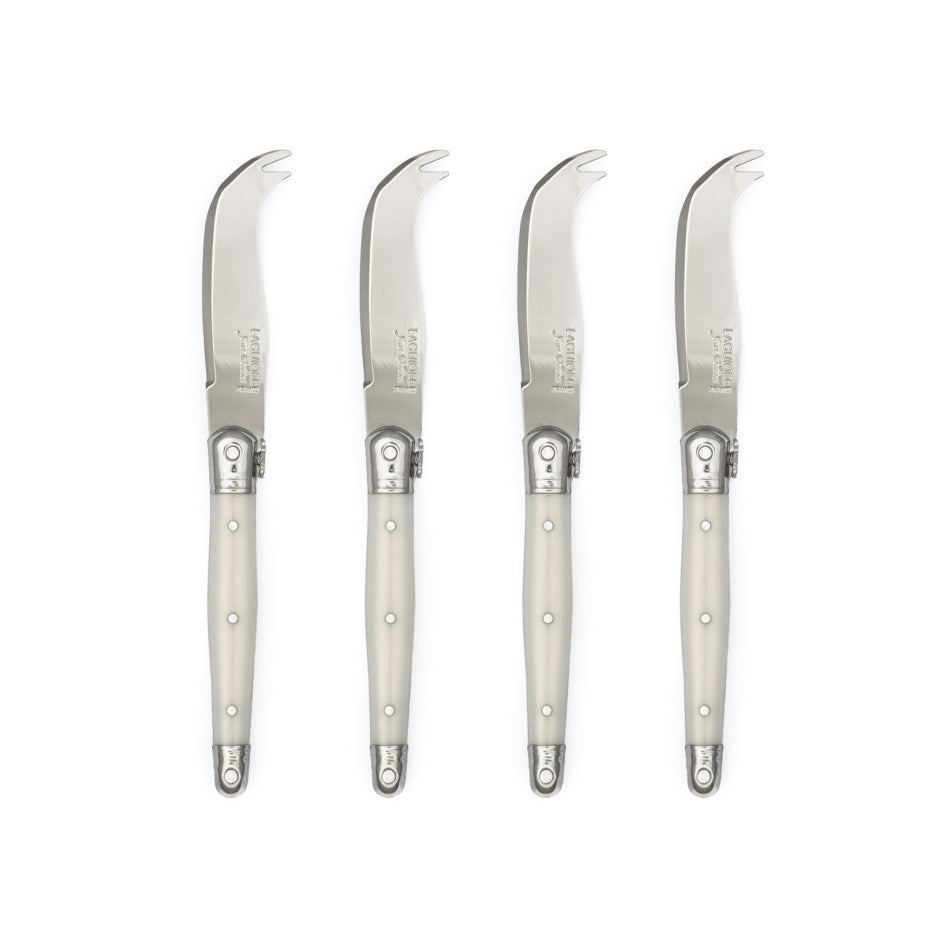 DAVID SHAW LAGUIOLE MINI CHEESE KNIFE ABS PEARL WHITE - 4PC