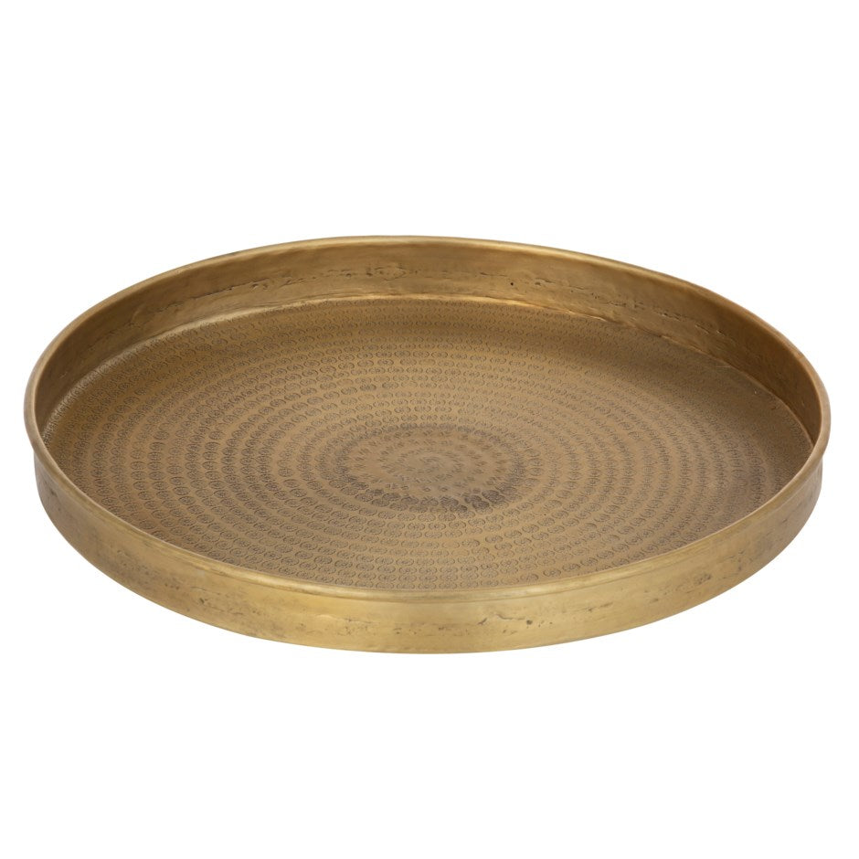 DAVID SHAW RAVI ROUND SERVING TRAY - 40x40xH4cm