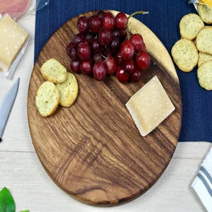 DAVID SHAW ROUND SMALL SERVING BOARD EAST INDIAN WALNUT - 10X1"