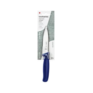 DAVID SHAW TOOLSWISS STRAIGHT KNIFE BLUE - 4"