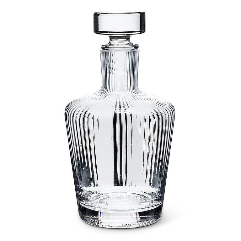 TIGHT OPTIC LIQUOR DECANTER 9''H 30OZ