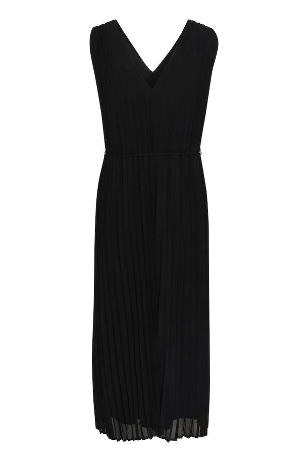 KAMELLE DRESS - BLACK DEEP/BLUE INDIGO