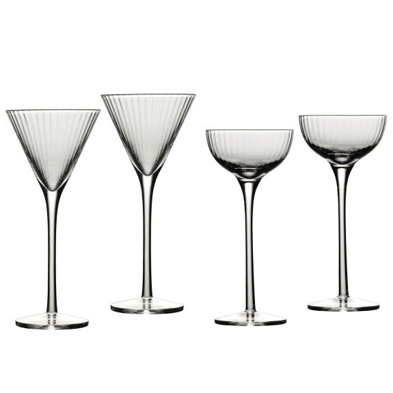 BRILLIANT DEGUSTATION TALL STEMMED SHOT GLASSES, SET OF 4 ASSORTED