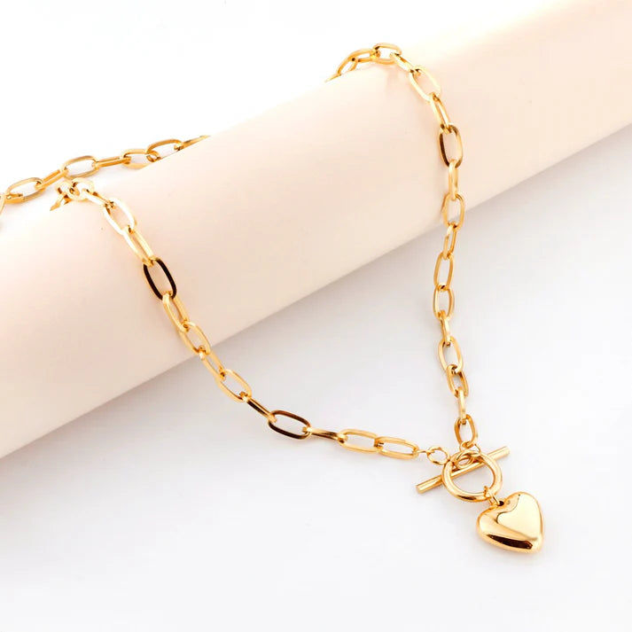 DELICATE HEART CHAIN CHOKER