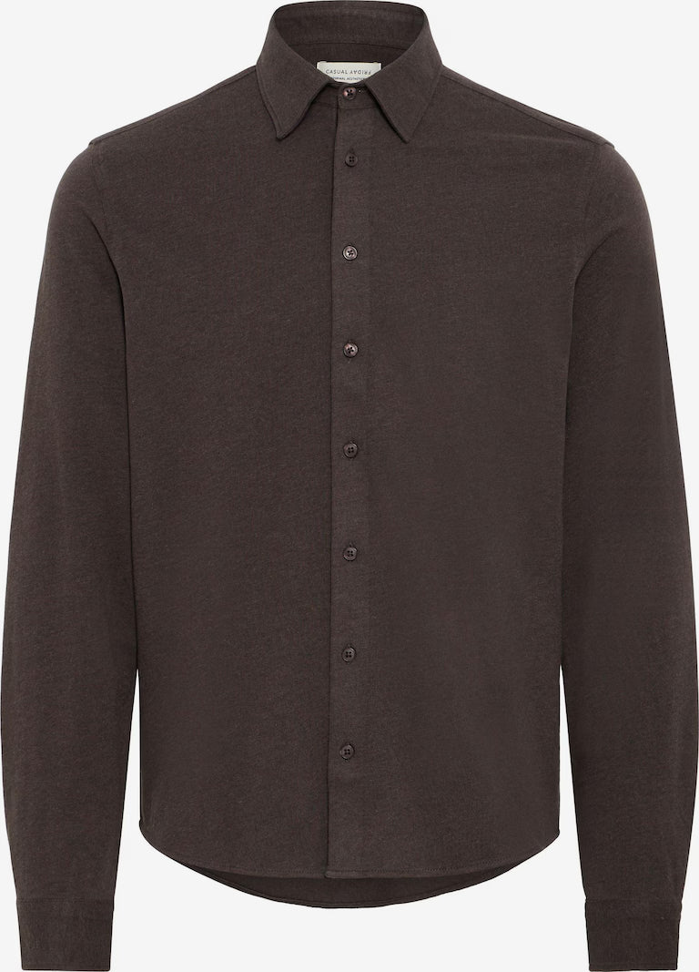 CFARKAN FORMAL SHIRT "DEMITASSE MELANGE"