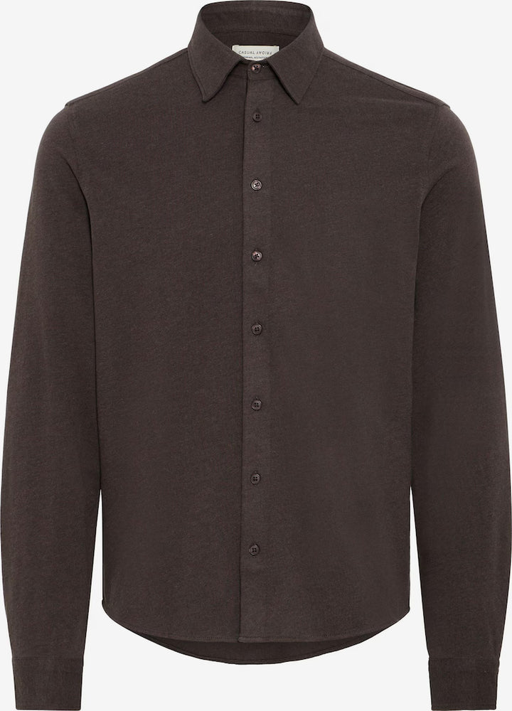 CFARKAN FORMAL SHIRT "DEMITASSE MELANGE"