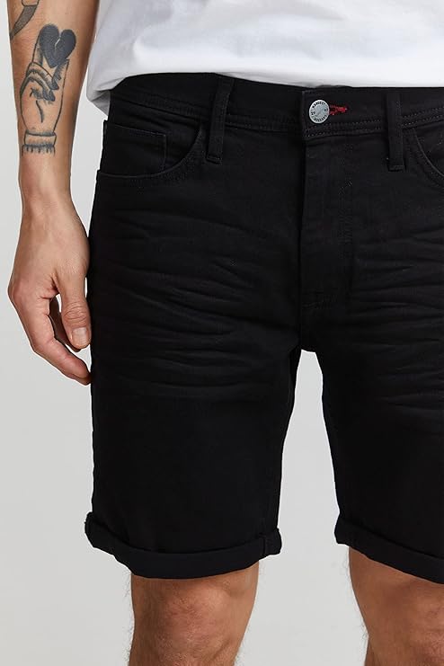 BHTWISTER DENIM SHORTS "BLACK"