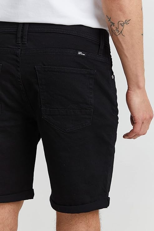 BHTWISTER DENIM SHORTS "BLACK"
