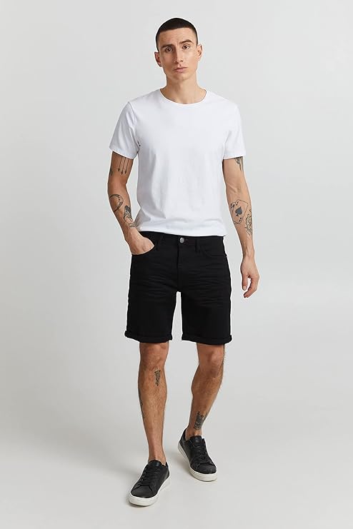 BHTWISTER DENIM SHORTS "BLACK"