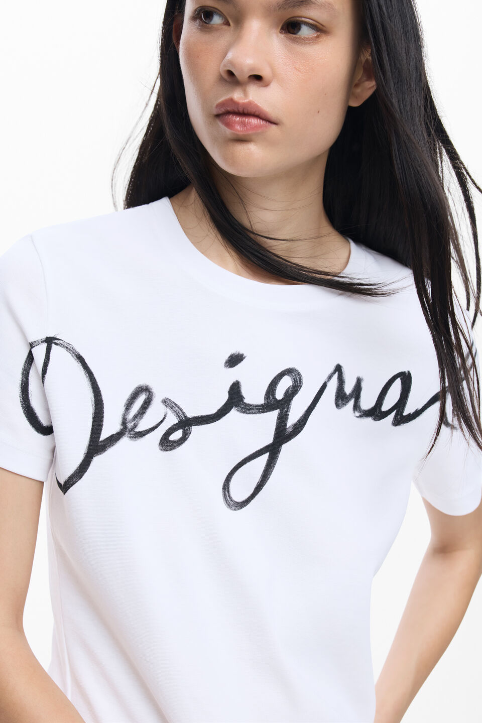 LOGO KNIT T-SHIRT "WHITE"