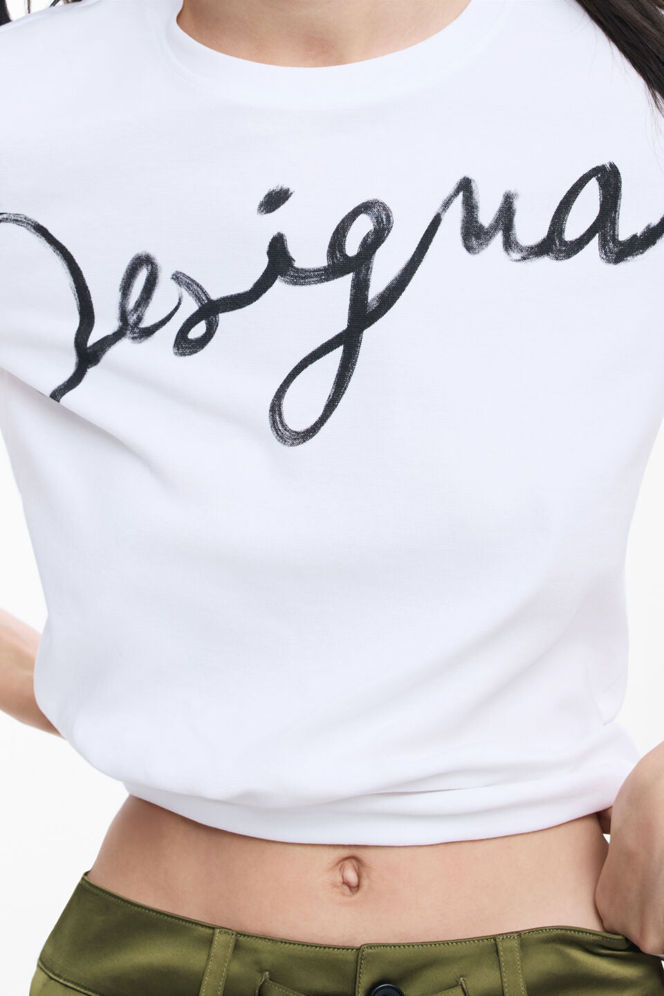LOGO KNIT T-SHIRT "WHITE"