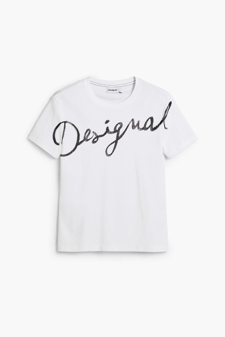 LOGO KNIT T-SHIRT "WHITE"