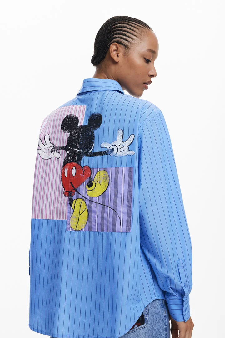 DESIGUAL MICKEY STRIPED SHIRT