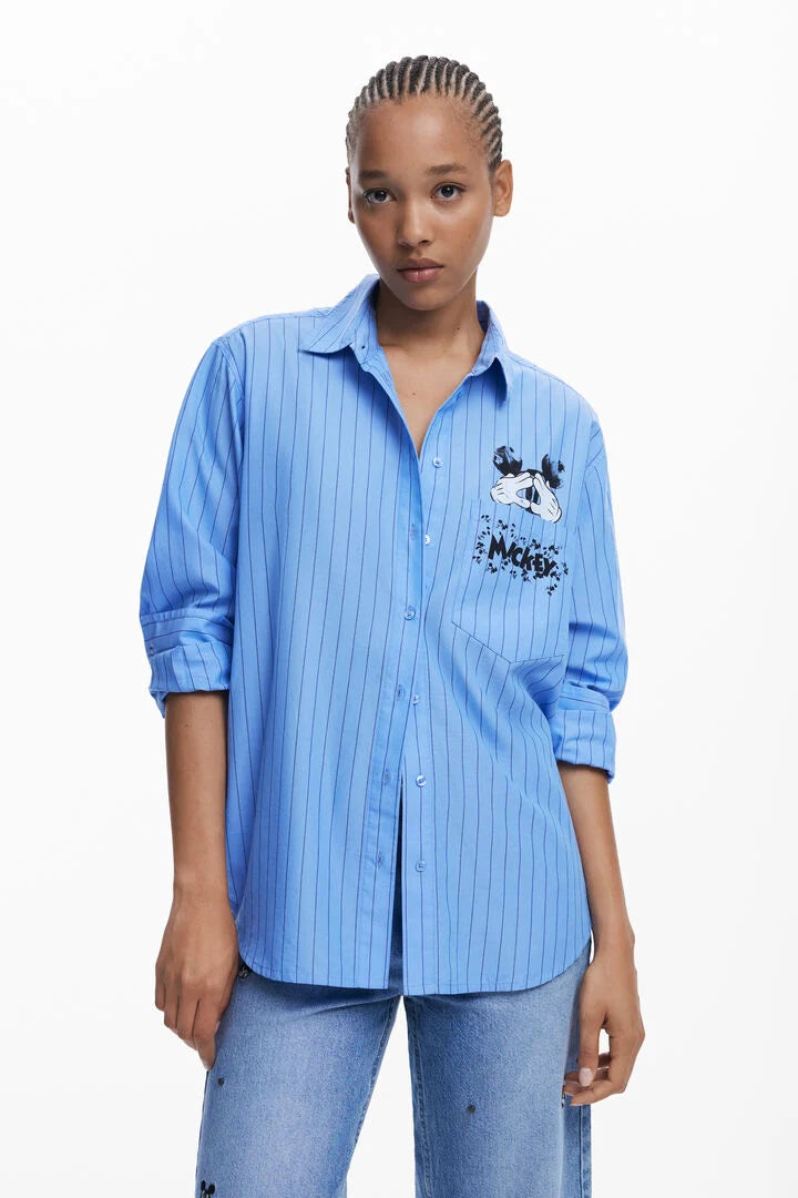 DESIGUAL MICKEY STRIPED SHIRT