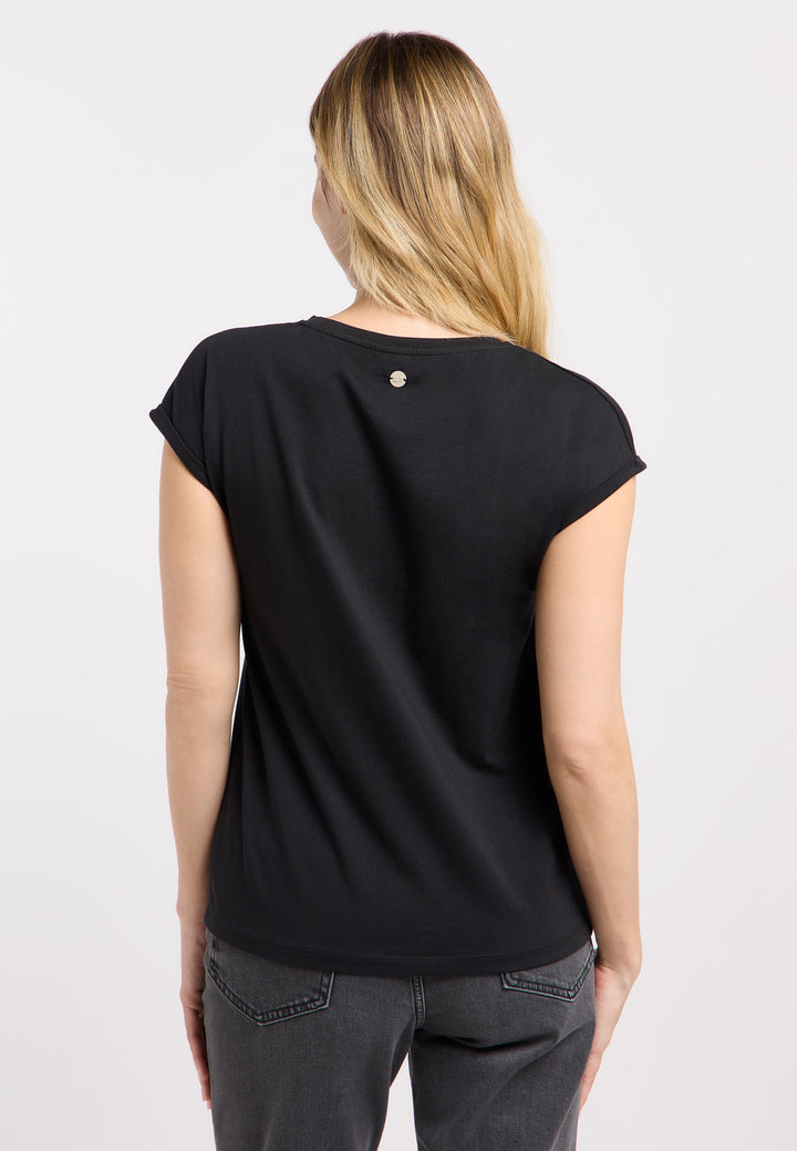 DIONA EMB TOP "BLACK"