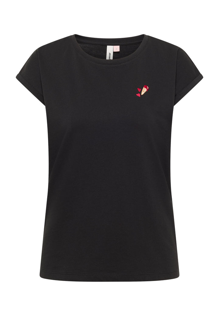 DIONA EMB TOP "BLACK"