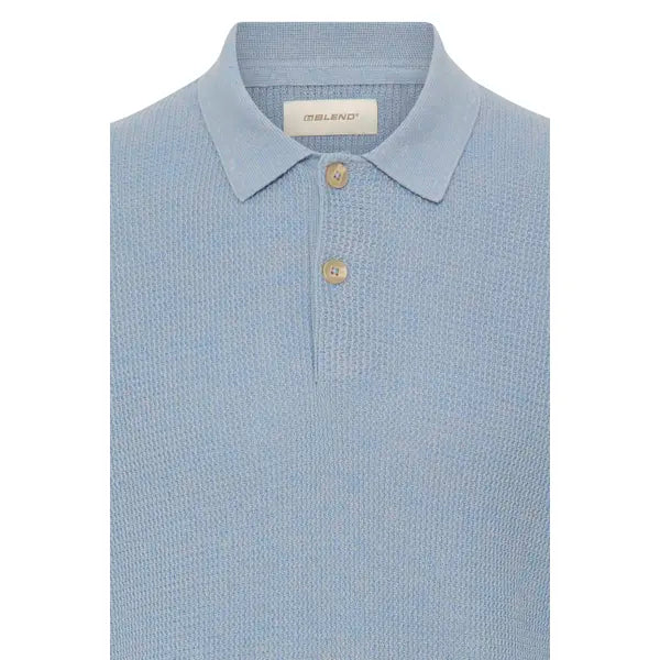 BHDITMER POLO SHIRT "LICHEN BLUE"
