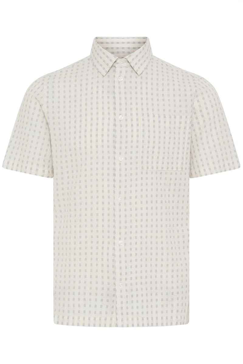 CFSTAI SS DOBBY CHECKED SHIRT "MARSHMALLOW"