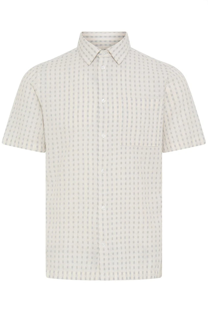 CFSTAI SS DOBBY CHECKED SHIRT "MARSHMALLOW"