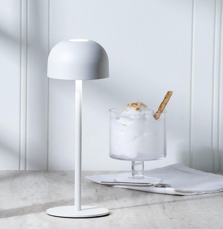 DOME SHAPE LED LIGHT 10"H "WHITE"