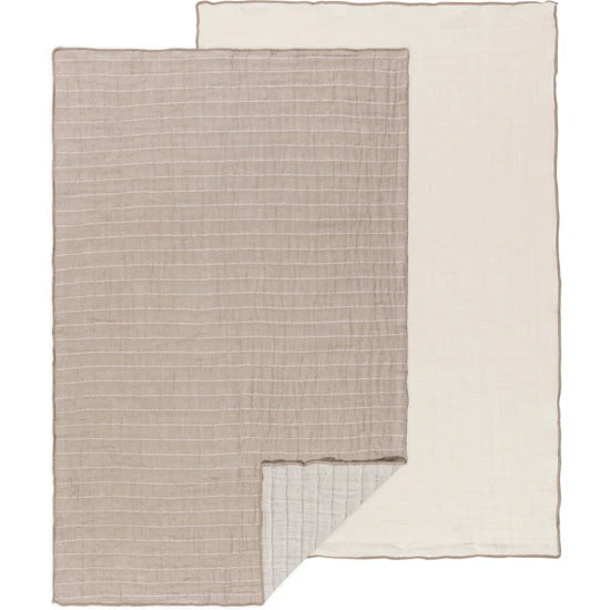 DOVE GRAY DOUBLE WEAVE DISH TOWELS