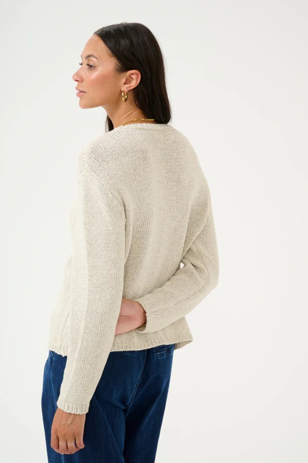 KAGERDI KNIT PULLOVER "TURTLEDOVE MELANGE"