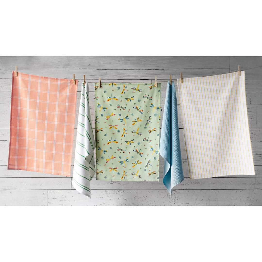 DRAGONFLY DISHTOWELS - SET OF 5