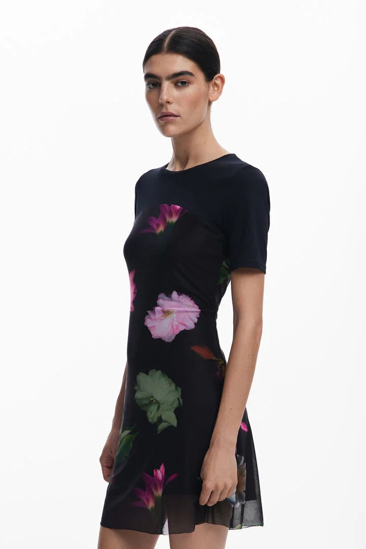 HAMBURGO SHORT FLORAL COMBINATION DRESS