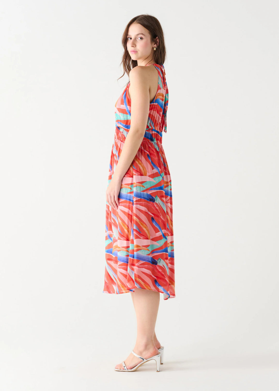 HALTER MIDI DRESS