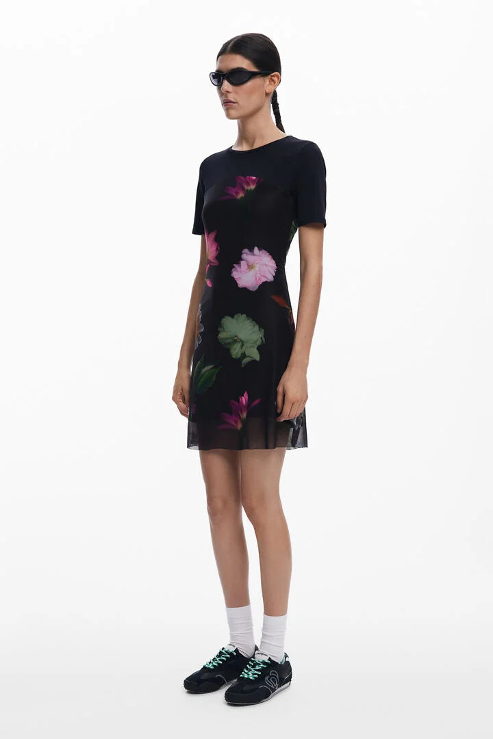 HAMBURGO SHORT FLORAL COMBINATION DRESS