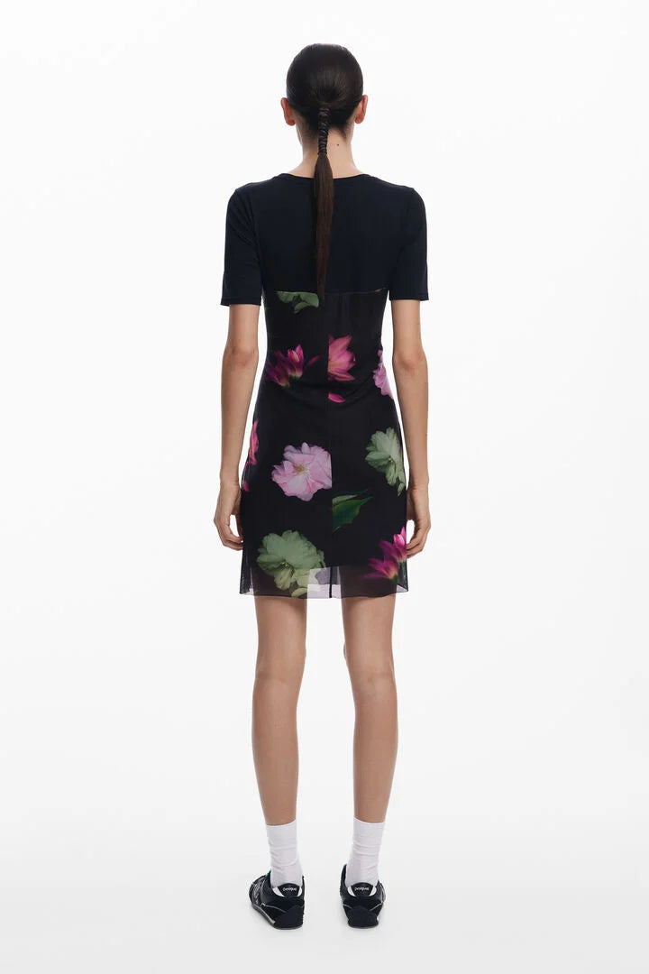 HAMBURGO SHORT FLORAL COMBINATION DRESS