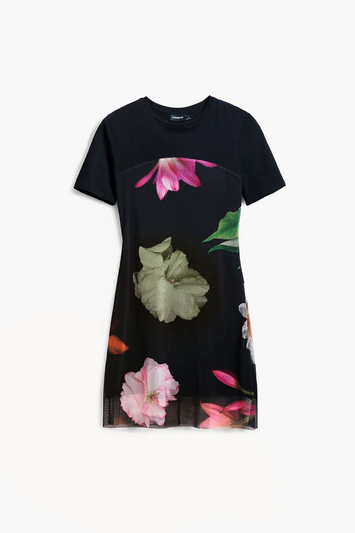 HAMBURGO SHORT FLORAL COMBINATION DRESS