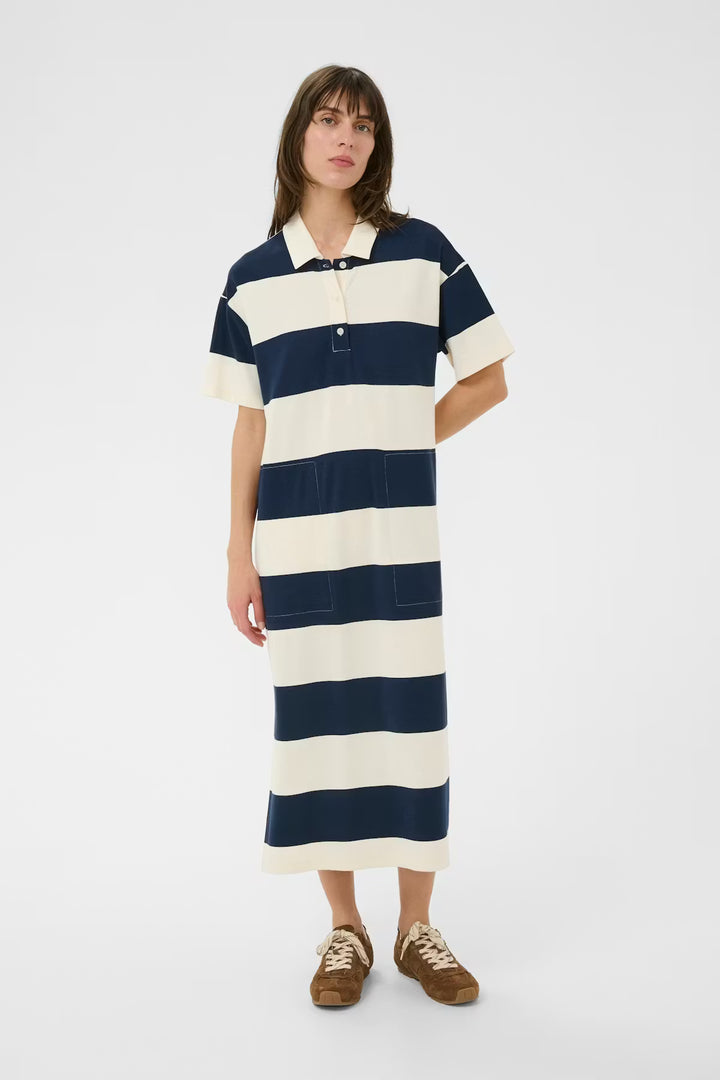 ALISEPW DRESS "AFTER MIDNIGHT STRIPE"