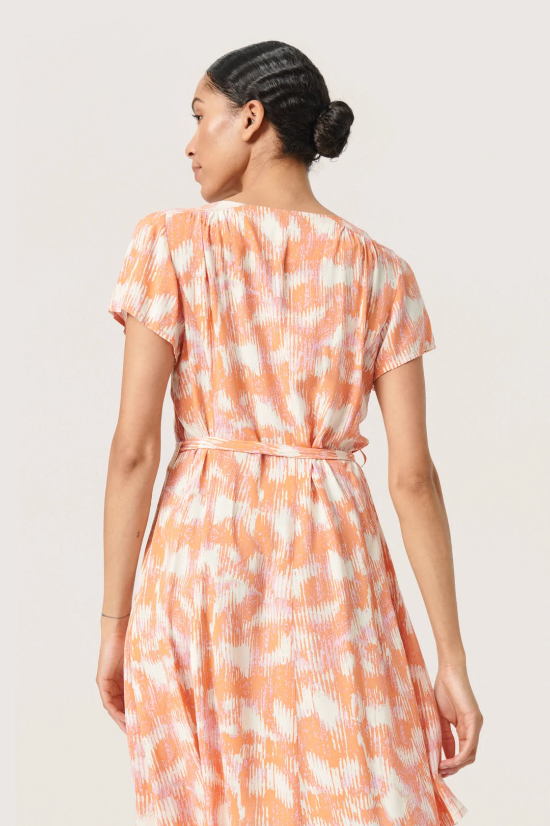 SLDUSINE SHORT DRESS "Tangerine"