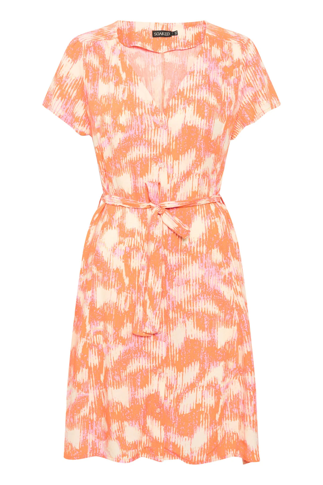 SLDUSINE SHORT DRESS "Tangerine"
